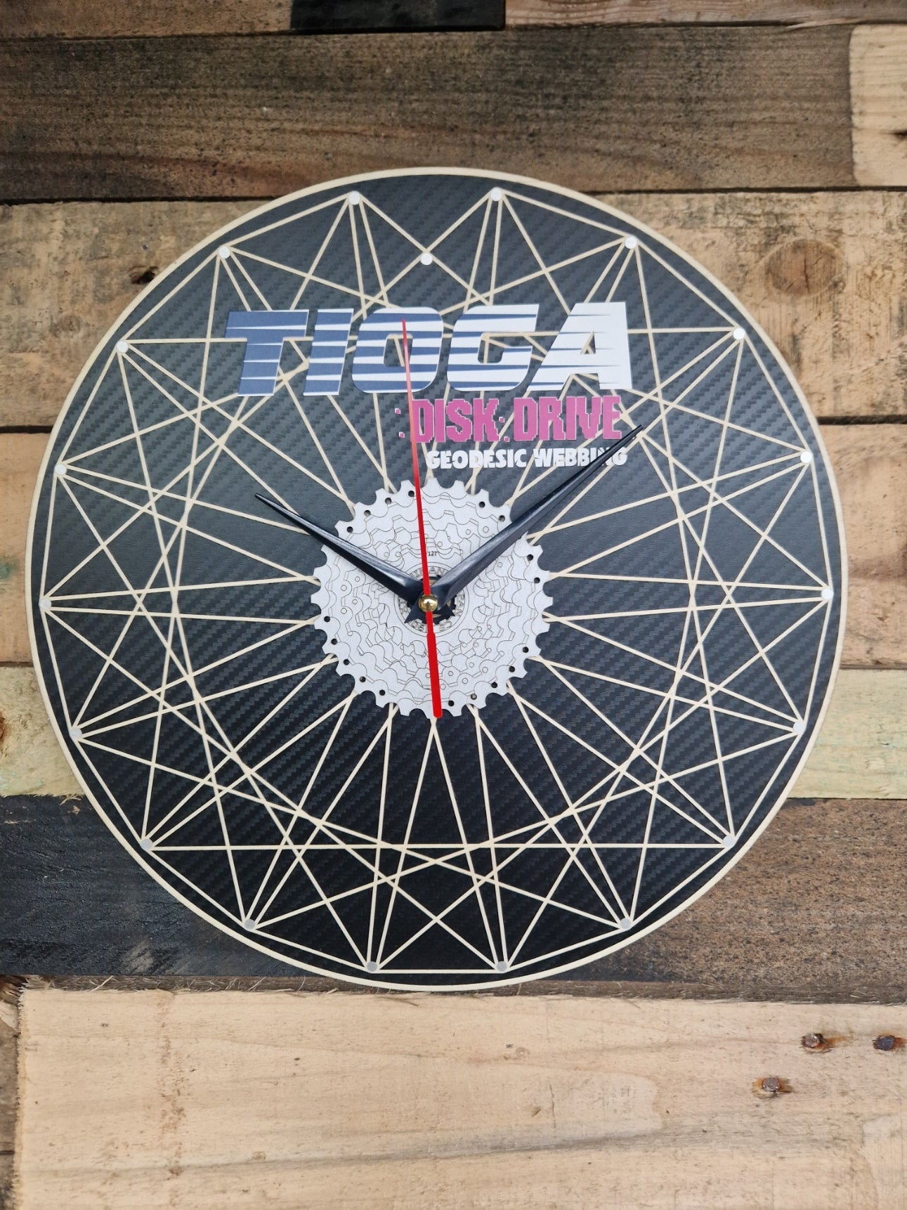 Tioga Disc Drive Inspired Clock