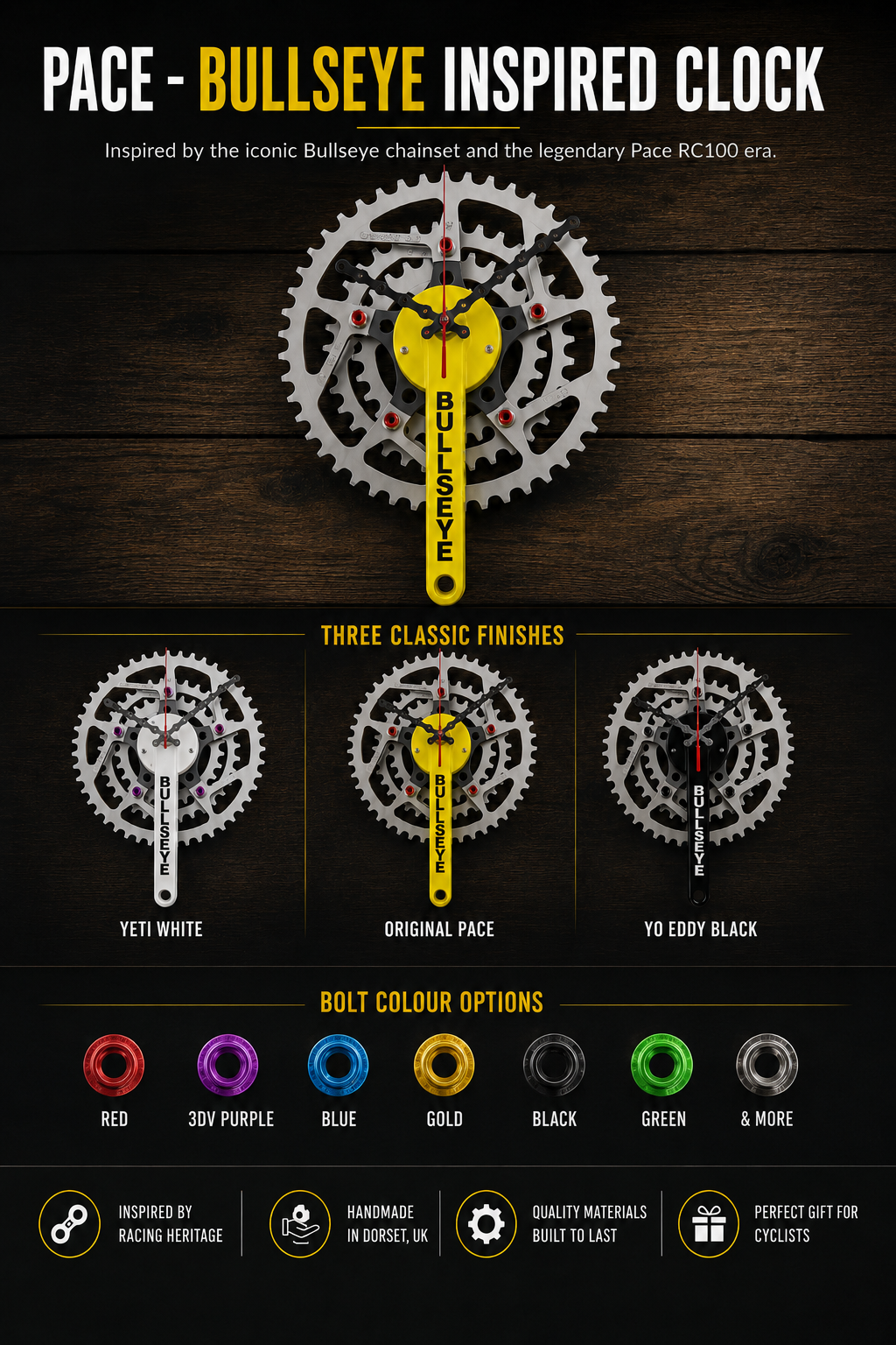 Pace - Bullseye Chainset Clock