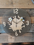 Honey Time – Bee & Flower Wall Clock