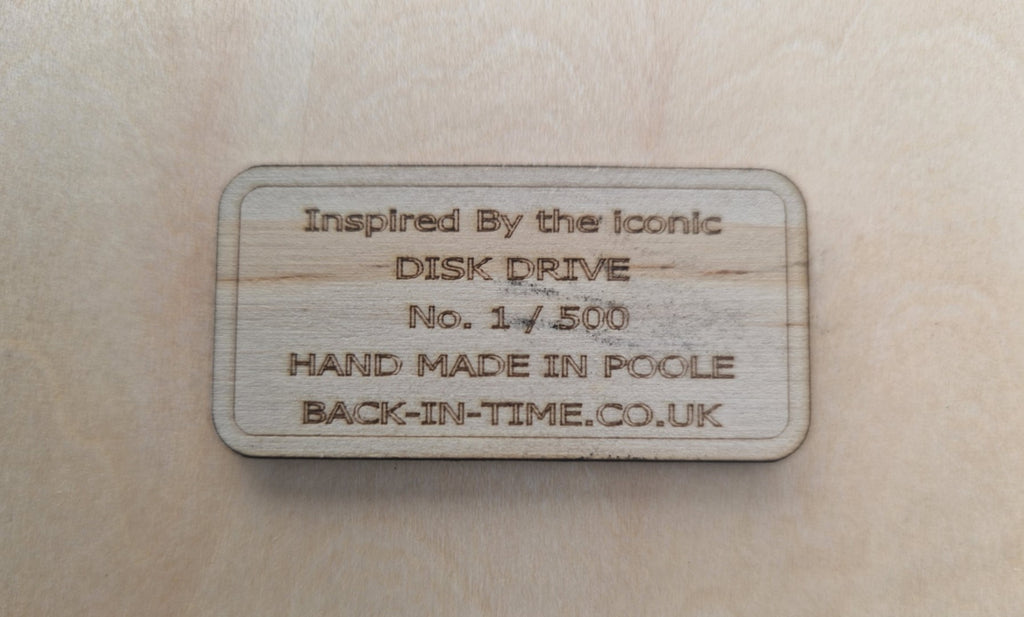 Tioga Disc Drive Inspired Clock
